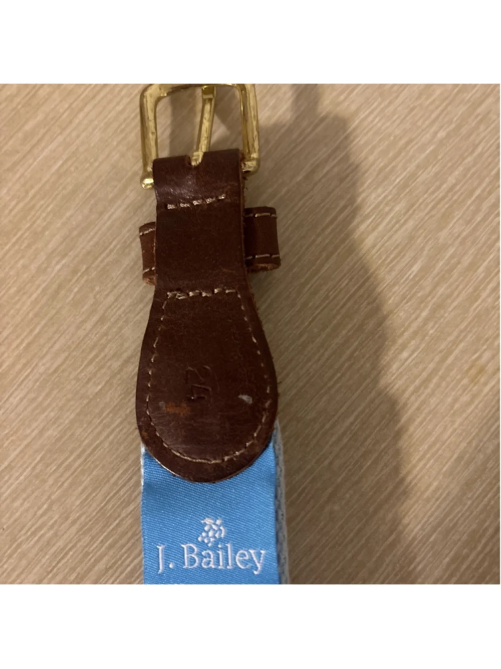 J. Bailey Blue Crab On Navy 24” Ribbon Belt 1183